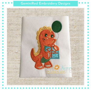 Birthday Dinosaur {Three Sizes}