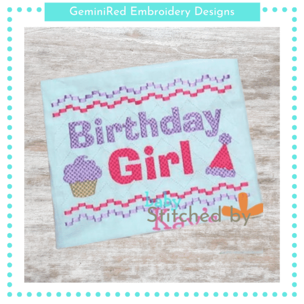 Birthday Girl Faux Smock {Three Sizes}