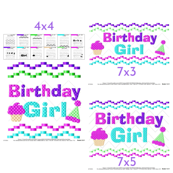 Birthday Girl Faux Smock {Three Sizes} - Image 2