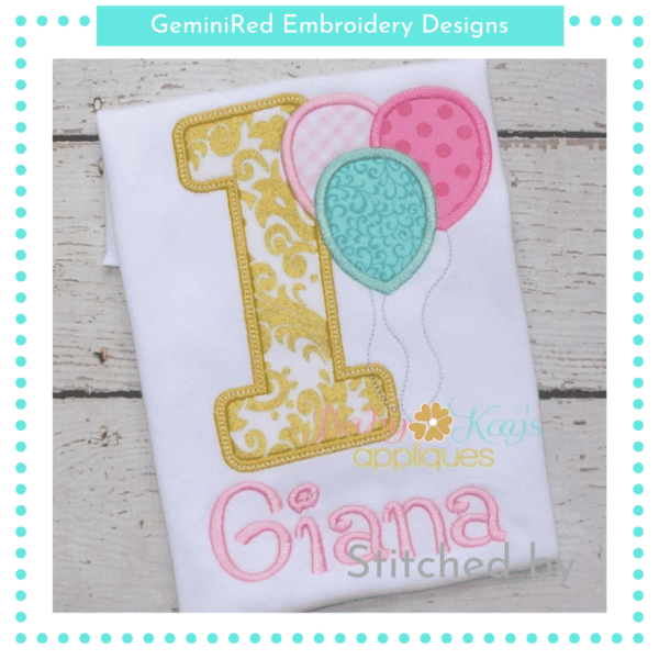 Birthday Numbers with Balloons {Four Sizes} - Image 3