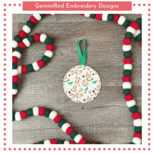 Blank Circle Bean Stitch Ornament {Two Sizes}
