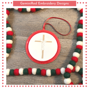 Blank Circle Satin Stitch Appliqué Ornament {Two Sizes}