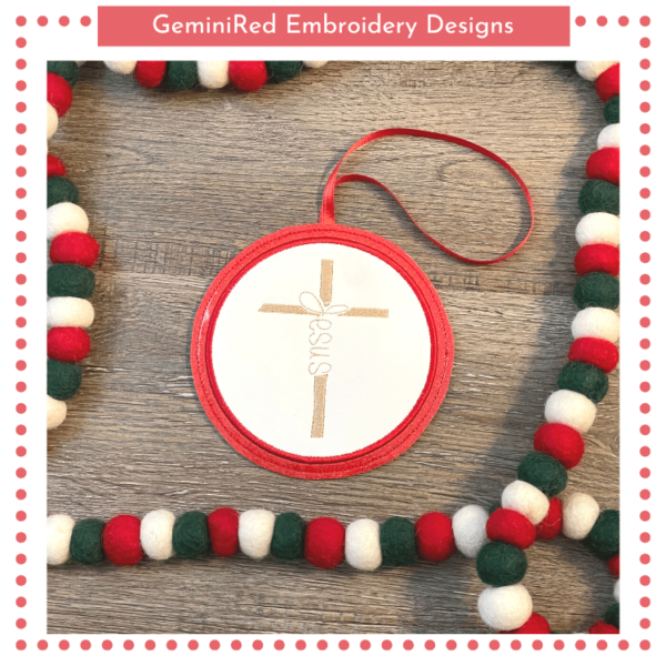 Blank Circle Satin Stitch Appliqué Ornament {Two Sizes}