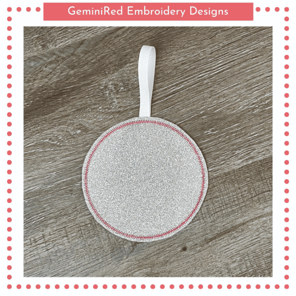 Blank Circle Zig Zag Ornament {Two Sizes} - Image 2