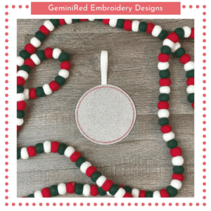 Blank Circle Zig Zag Ornament {Two Sizes}