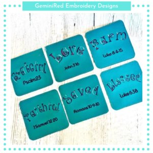 Blessed Coaster Set 1 {Six Designs}