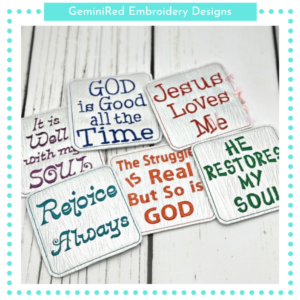 Blessed Coaster Set 2 {Six Designs}