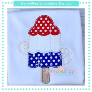 Bomb Pop with Swirls {Four Sizes}
