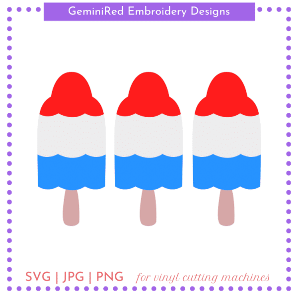 CUT FILE - Bomb Pop Trio