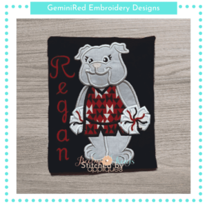 Bulldog Cheerleader Mascot {Five Sizes}