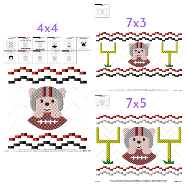 Bulldog Football Faux Smock {Three Sizes} - Image 2