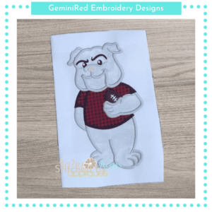Bulldog Mascot Football Player {Five Sizes}
