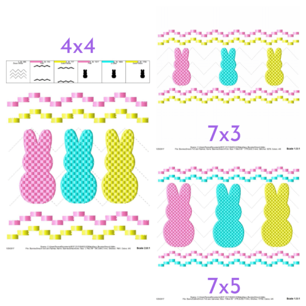 Bunnies Faux Smock {Three Sizes} - Image 2