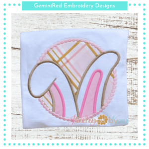 Bunny Ears in Pearl Frame {Four Sizes}