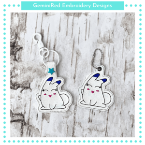 Bunny Foo Foo Key Fob {Eyelet & Snap}