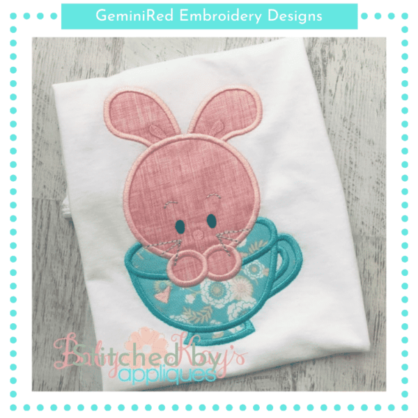 Bunny in Teacup {Four Sizes}