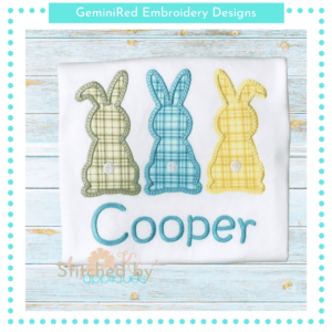 Bunny Trio Silhouette Boys {Five Sizes}