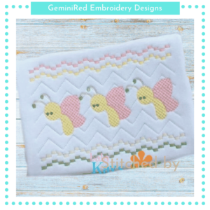 Butterfly Faux Smock {Three Sizes}