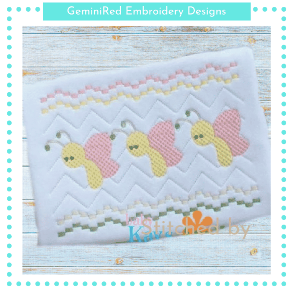 Butterfly Faux Smock {Three Sizes}