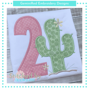 Cactus Birthday Numbers {Four Sizes}
