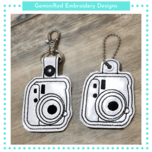 Camera Key Fob {Eyelet & Snap}
