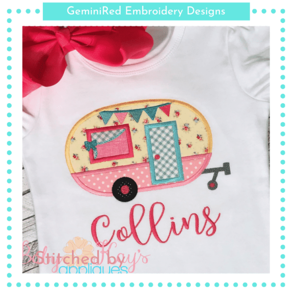 Camper Appliqué {Four Sizes}