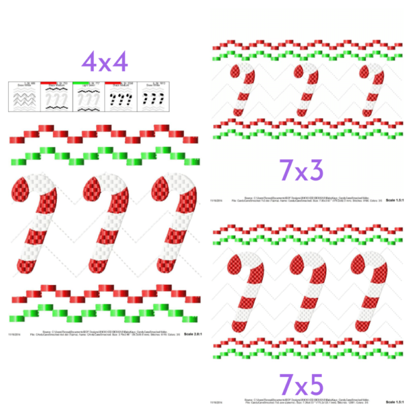 Candy Cane Smock {Three Sizes} - Image 2