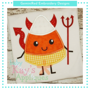 Candy Corn Devil {Four Sizes}