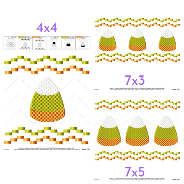 Candy Corn Faux Smock {Three Sizes} - Image 3