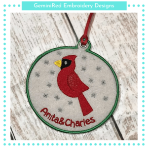 Cardinal Ornament {4x4}