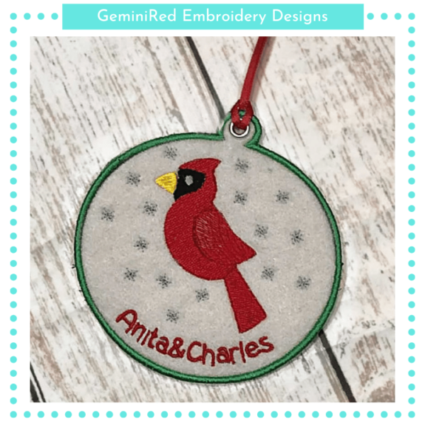 Cardinal Ornament {4x4}