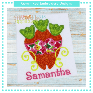 Carrot Trio Bundle with Bow {Four Sizes}