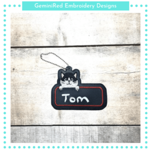 Cat Name Tag 1 {4x4}