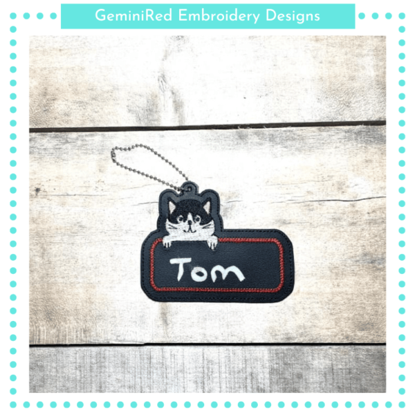 Cat Name Tag 1 {4x4}