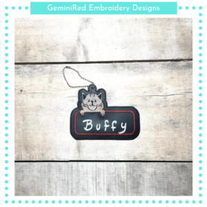 Cat Name Tag 2 {4x4}