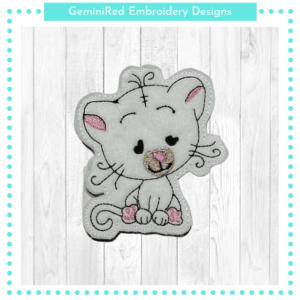 Cat Play Animal Feltie {4x4}
