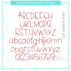 Cat Scratch Font {Six Sizes}