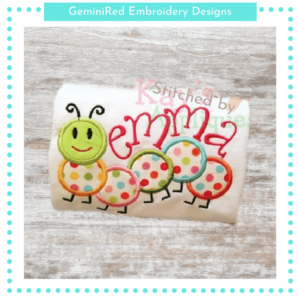 Caterpillar Appliqué {Five Sizes}