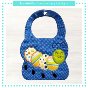 Caterpillar Appliqué Bib {Two Sizes}