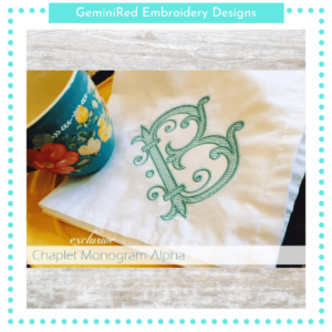 Chaplet Motif Monogram Font {Five Sizes}