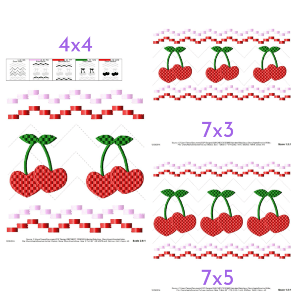 Cherry Hearts Faux Smock {Three Sizes} - Image 2