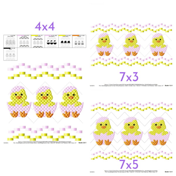 Chick in Egg Faux Smock {Three Sizes} - Image 2