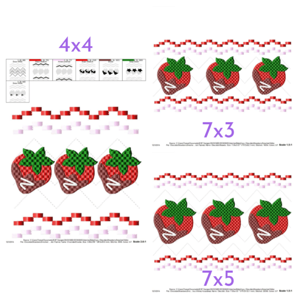 Chocolate Strawberry Faux Smock {Three Sizes} - Image 2