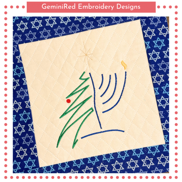 Chrismukkah Tree & Menorah {5 Sizes} - Image 2