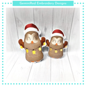 Christmas Light Owl Stuffie {Two Sizes}