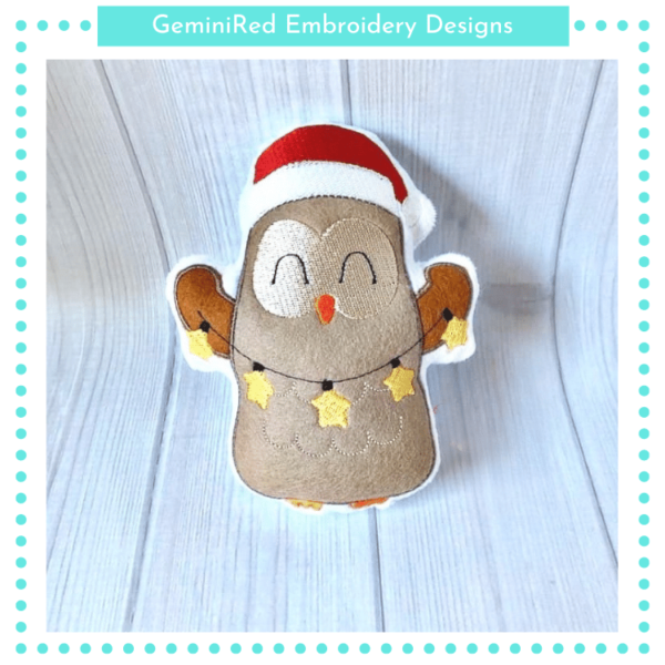 Christmas Light Owl Stuffie {Two Sizes} - Image 2