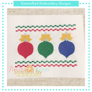 Christmas Ornament Faux Smock {Three Sizes}