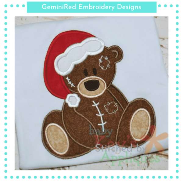 Christmas Shaggy Bear {Four Sizes}