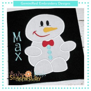 Chubby Snowman {Four Sizes}