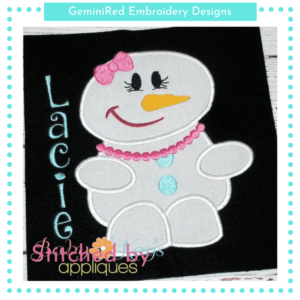 Chubby Snowman Girl {Four Sizes}
